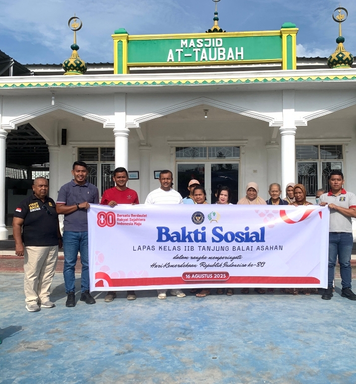 Latabas Tanjungbalai Gelar Baksos Sambut HUT RI ke-80.(Foto:Dok Lapas).