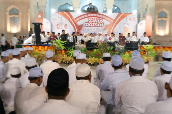 Zikir Akbar Rayakan Dua Dekade Damai Aceh di Masjid Raya Baiturrahman.(Foto.Dok)